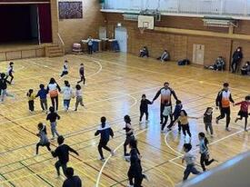 走り方教室のようす