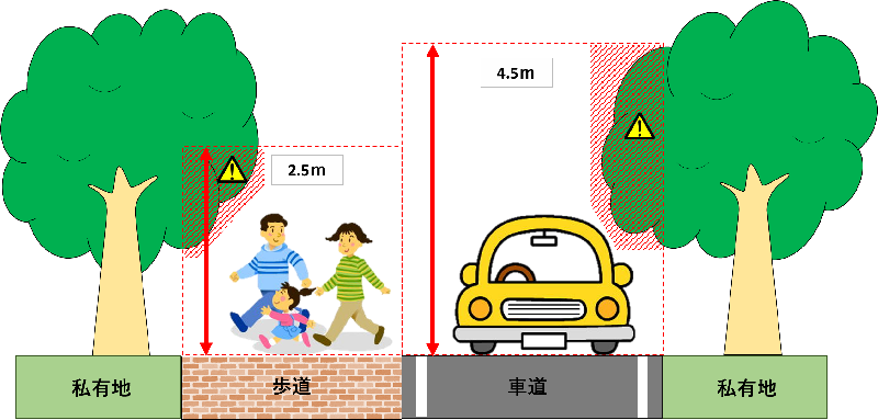 建築限界のイメージ図