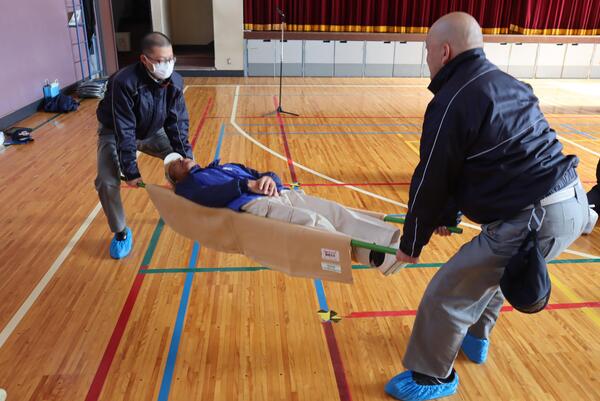 応急処置訓練の写真