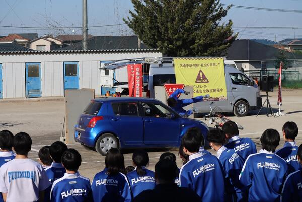 富士見台中学校の交通安全教室の写真2
