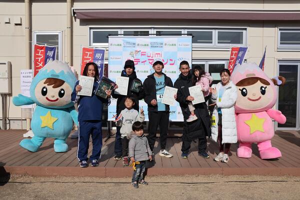 一般男性5キロメートルクラスの入賞者の写真