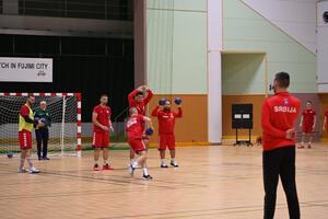 公開練習の写真1