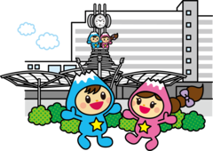 鶴瀬駅東口のイラスト